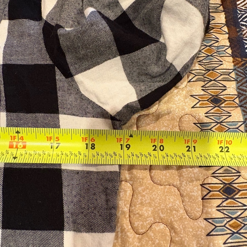 Wondershop Black and White buffalo check/red piping  Pajama Set women’s XS - Picture 9 of 16